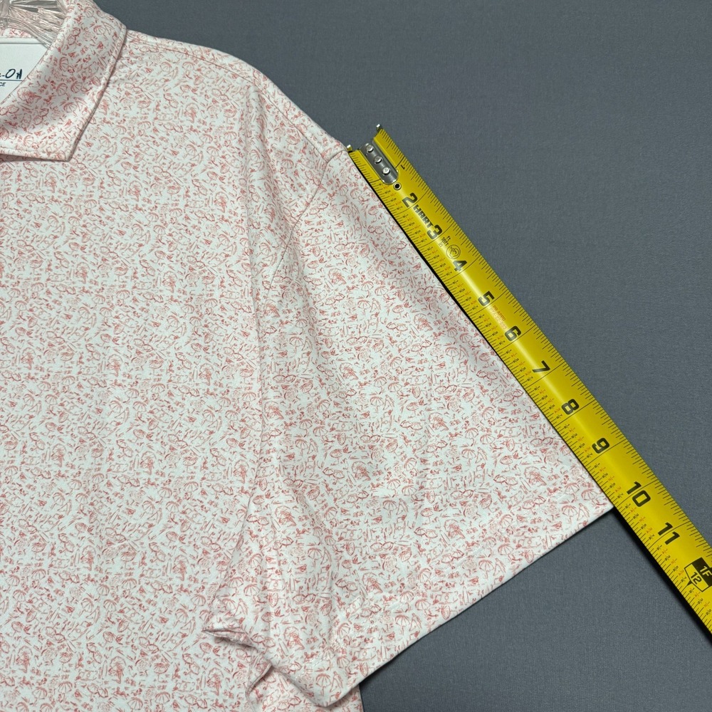 Johnnie-O Polo Shirt Men XL Performance Golf Preppy Resort Coastal Country Club - Picture 6 of 12